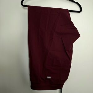 FIGS Burgundy Livingston Scrub Pants XXL Tall